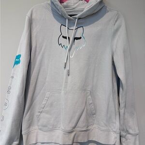 Fox Light Gray Cowl Neck Sweater